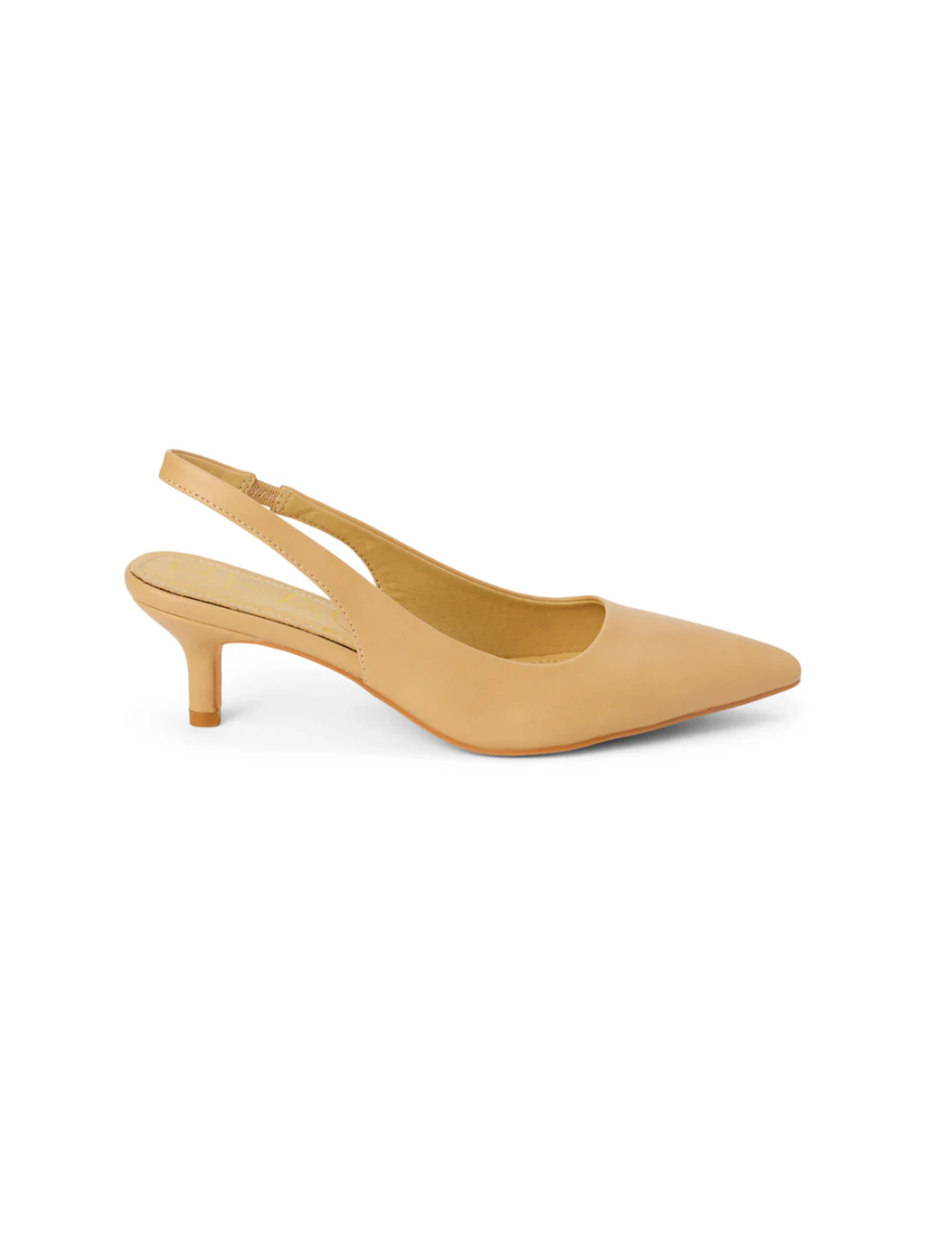 Grazia Slingback Heel in Natural - Stitch And Feather