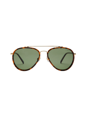 Tatum Sunnies in Tort/Green - Stitch And Feather