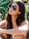 Tatum Sunnies in Tort/Green - Stitch And Feather