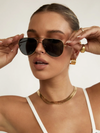 Taylor Sunnies in Gold/Smoke - Stitch And Feather