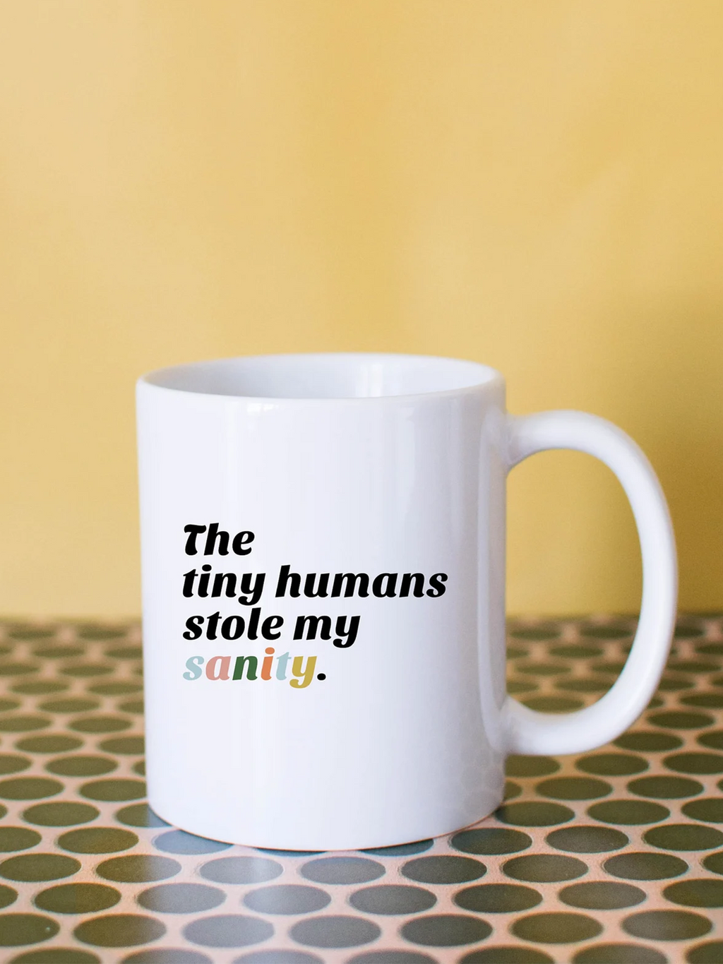Tiny Humans Stole My Sanity Mug - Stitch And Feather