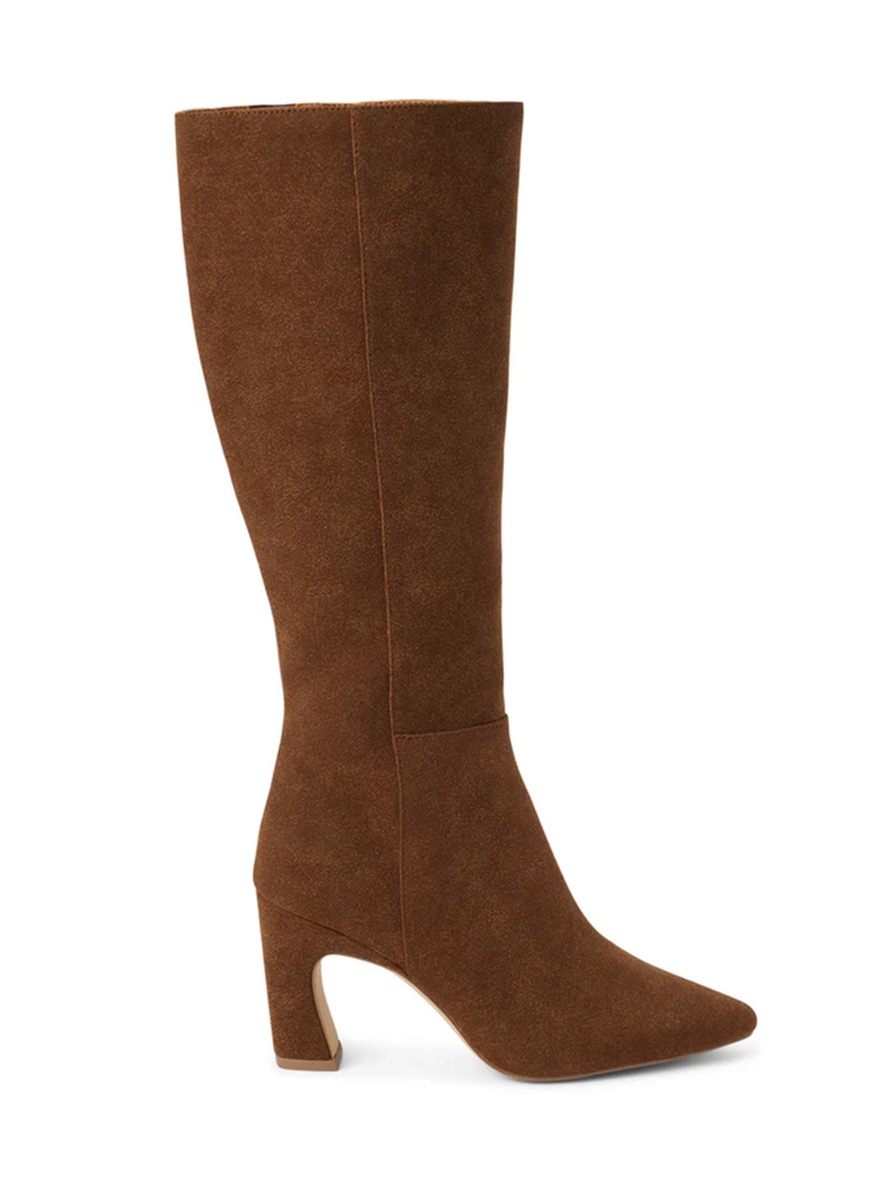 Willow Knee High Boot in Brown - Stitch And Feather