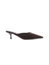 Wynonna Suede Kitten Heel in Dark cacao - Stitch And Feather