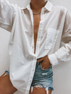 Albany Button Down in Off White - Stitch And Feather