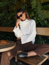 Laken Knit Sweater in Ivory - Stitch And Feather