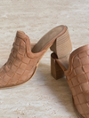 Stephanie Woven Mule in Light Taupe - Final Sale - Stitch And Feather