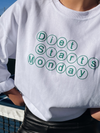 Diet Starts Monday Top in White - Final Sale - Stitch And Feather