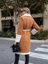 Hudson Suede Sherpa Coat - Final Sale - Stitch And Feather
