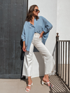 Anika Button Down in Blue - Stitch And Feather