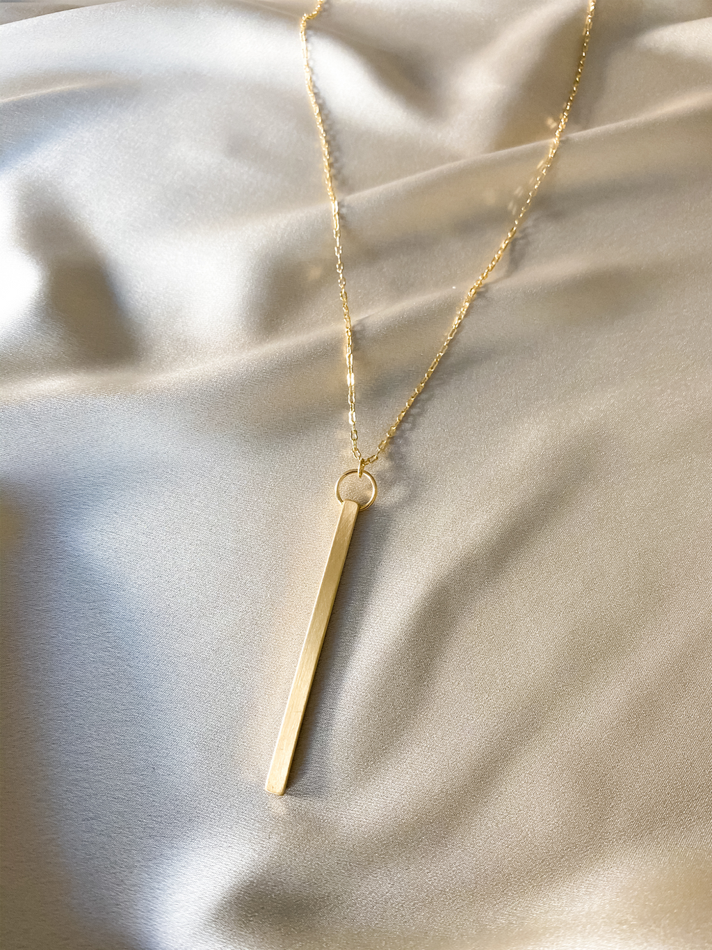 Triangle Pave Accent Necklace - Stitch And Feather