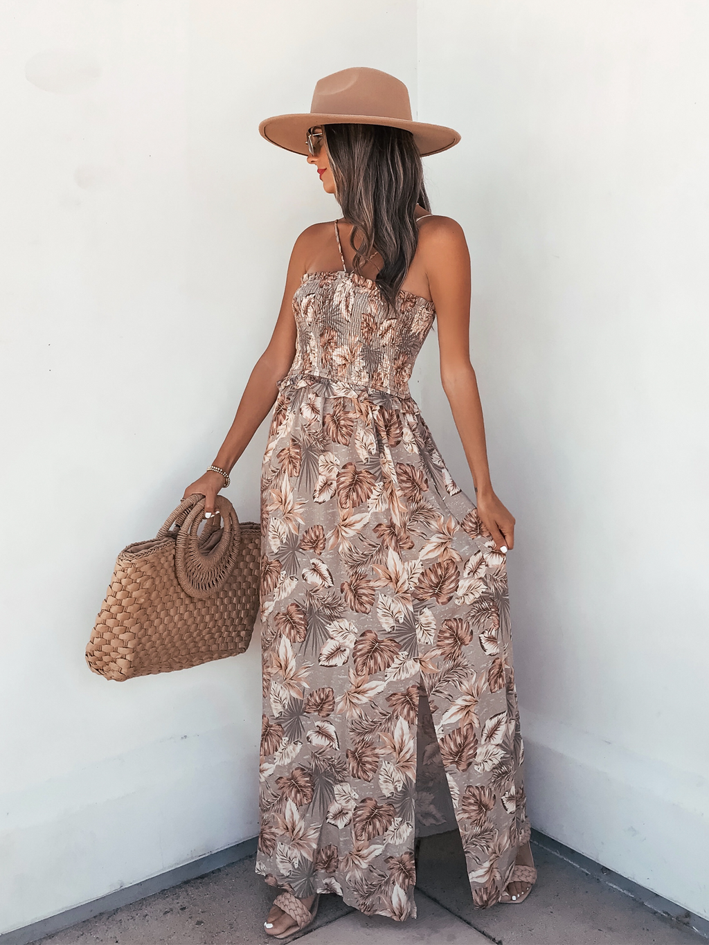 Tropical Halter Maxi Dress - Stitch And Feather