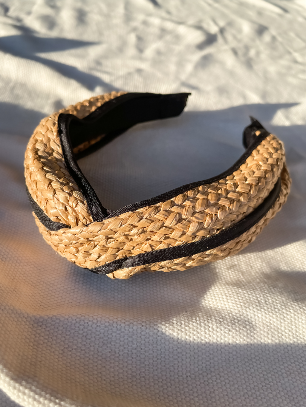 Braided Headband in Black - Stitch And Feather