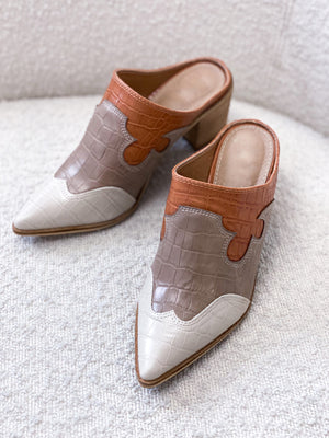 Elvan Mule in Taupe - Final Sale - Stitch And Feather