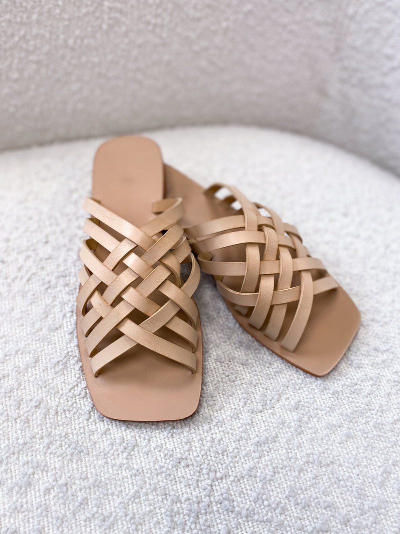 Lana Sandals in Taupe - Final Sale - Stitch And Feather