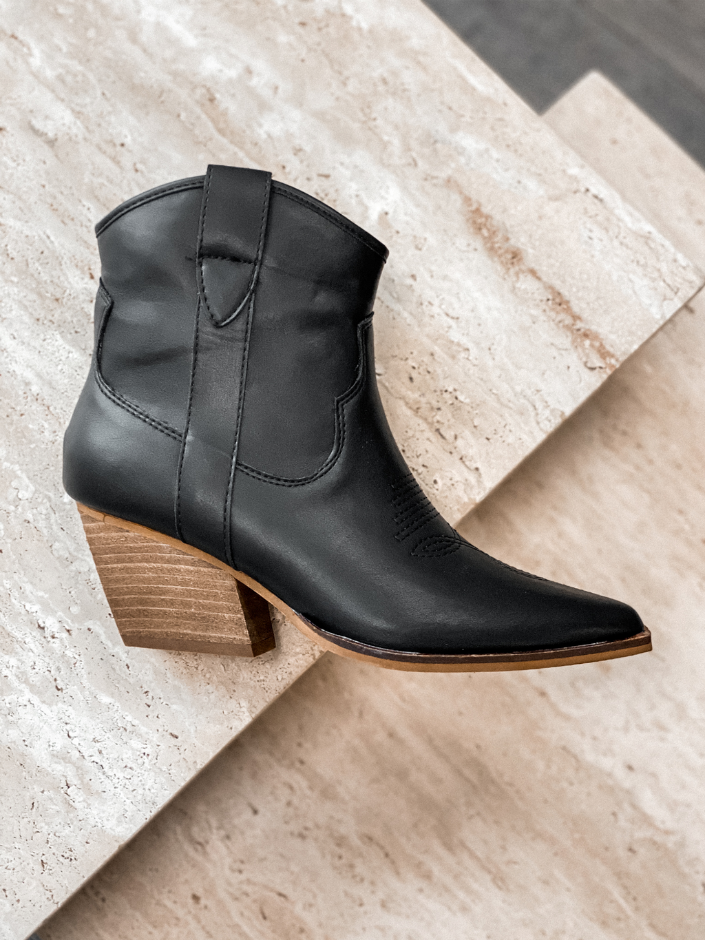 Darian Bootie in Black - Final Sale - Stitch And Feather