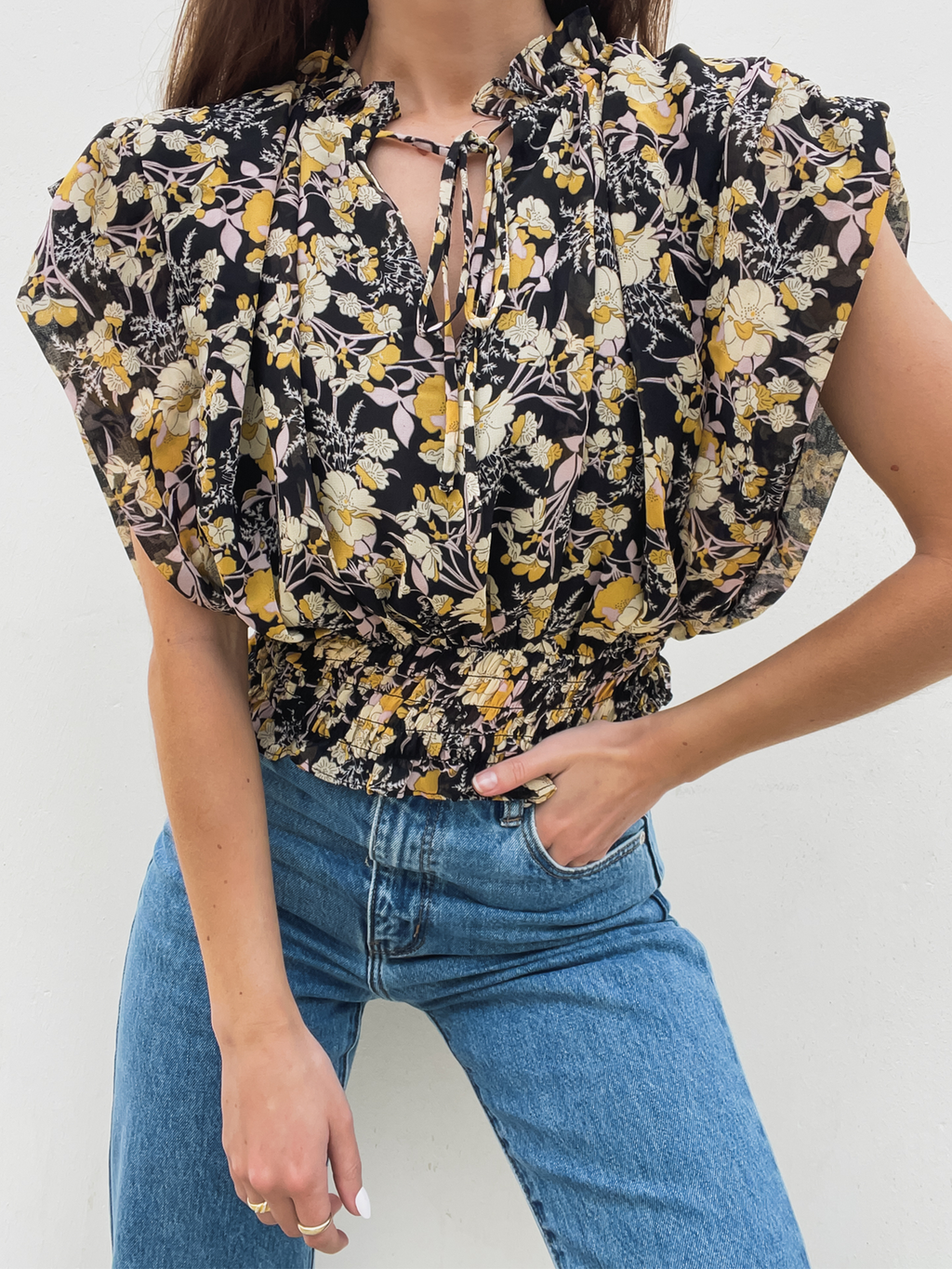 Dakota Floral Blouse - Stitch And Feather