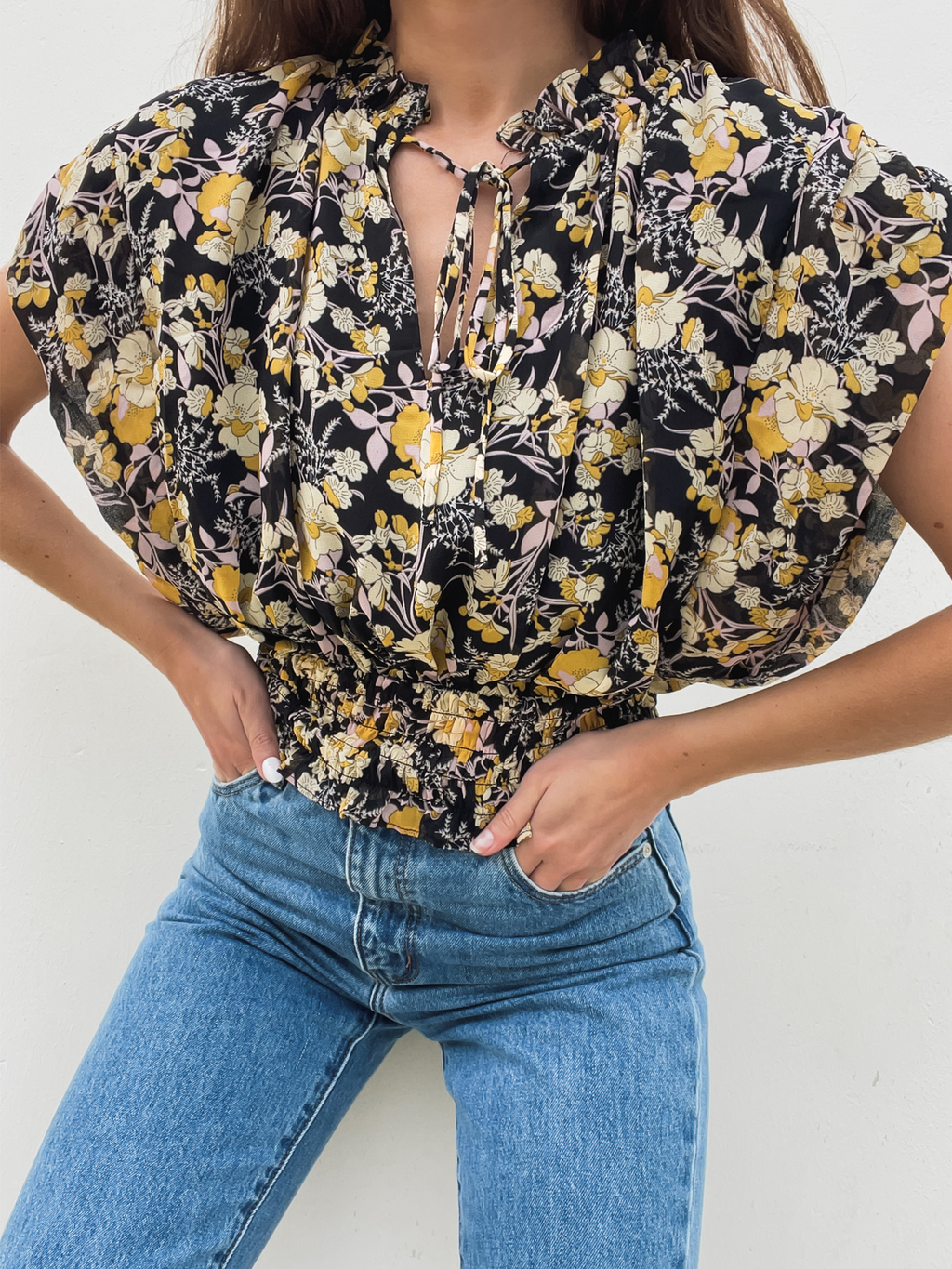 Dakota Floral Blouse - Stitch And Feather