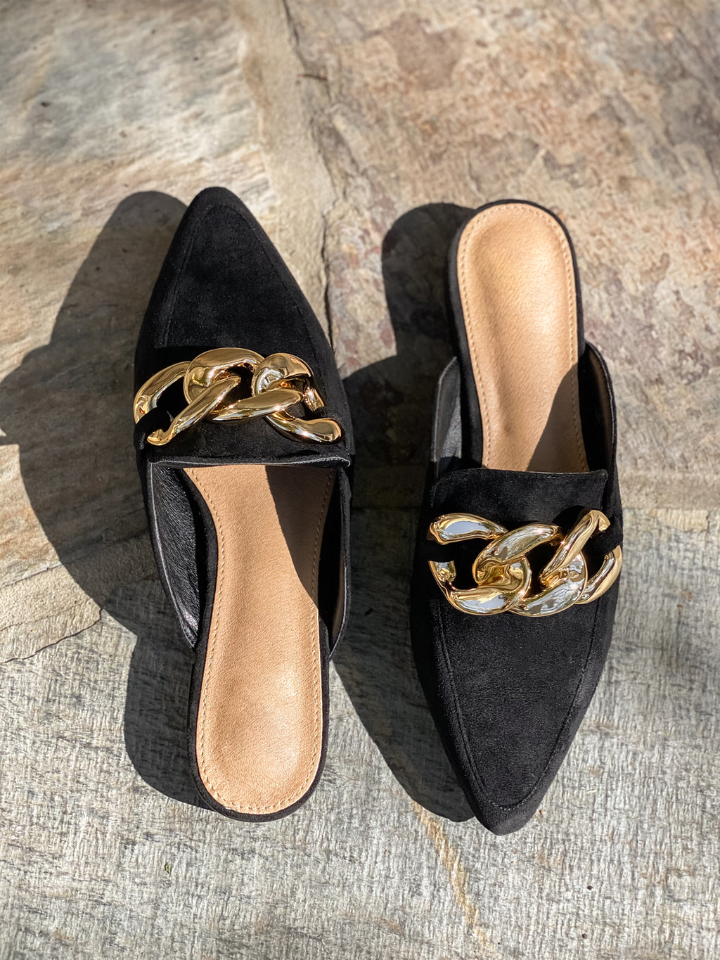 Gem Loafers in Black - Stitch And Feather