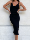 Rylann Ribbed Midi Dress - Final Sale - Stitch And Feather