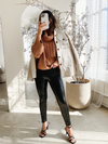 Laken Knit Sweater in Camel - Stitch And Feather