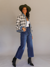 Amika Wide Leg Jeans in Dark Wash - Stitch And Feather