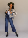Amika Wide Leg Jeans in Dark Wash - Stitch And Feather