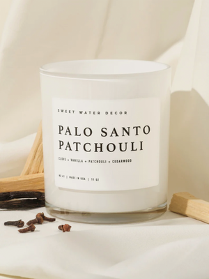 Palo Santo Patchouli Soy Candle - Stitch And Feather