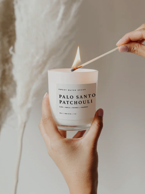 Palo Santo Patchouli Soy Candle - Stitch And Feather
