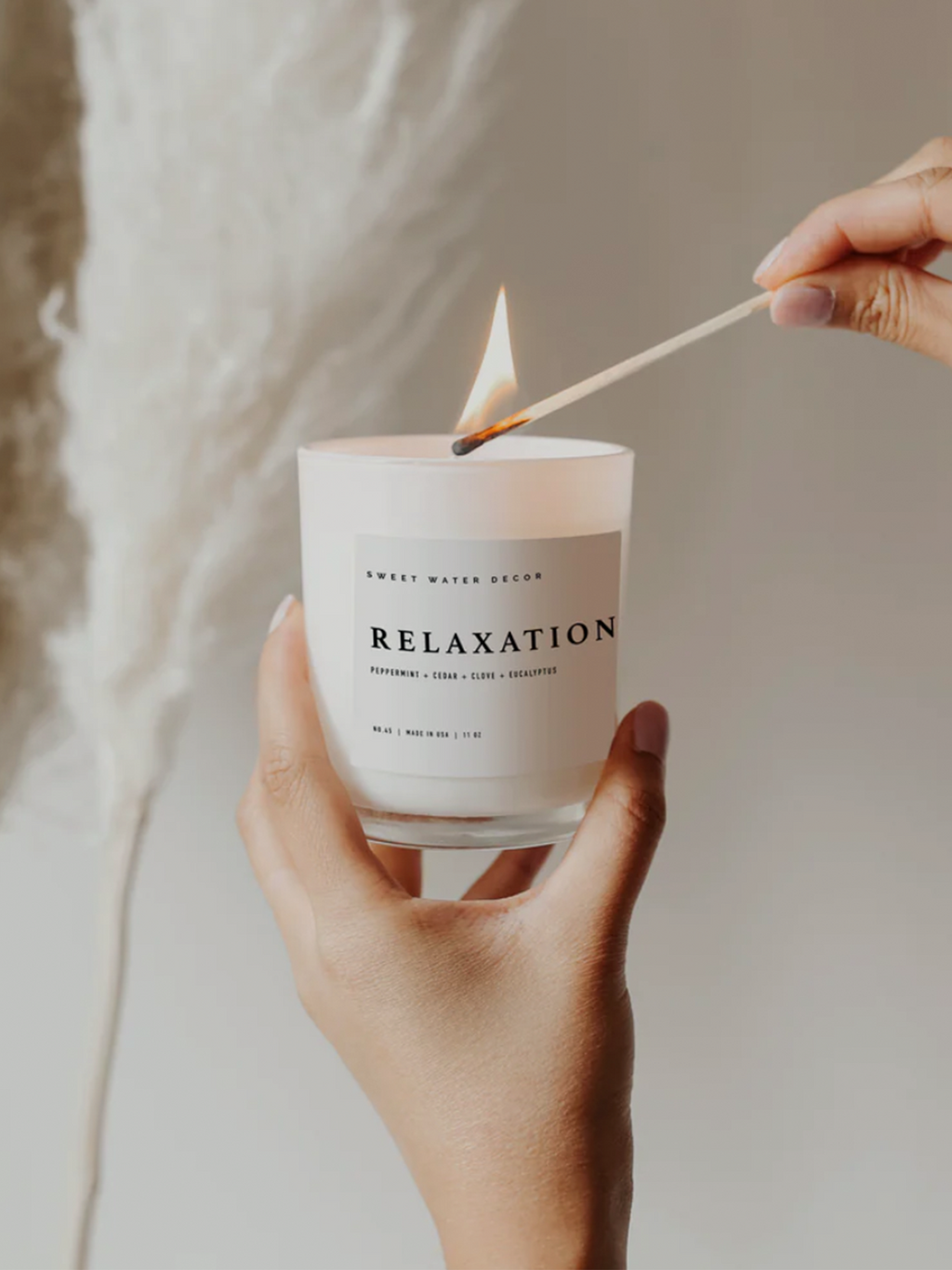 Relaxation Soy Candle - Stitch And Feather