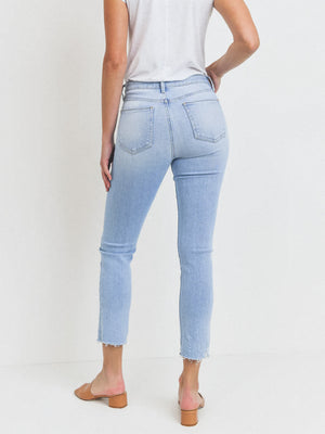 The Roadtrip Straight Leg Jean in Light - Stitch And Feather