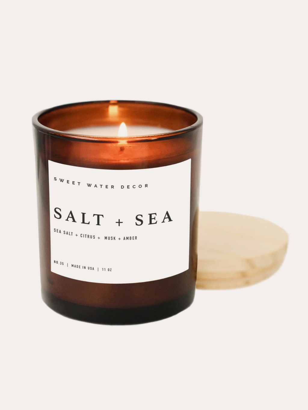 Sea Salt Soy Candle 11oz - Stitch And Feather