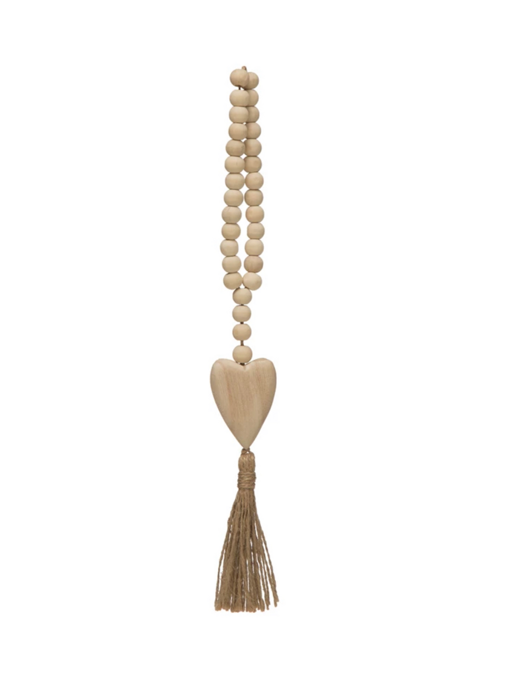 Wood Bead Tassel Garland - Stitch And Feather